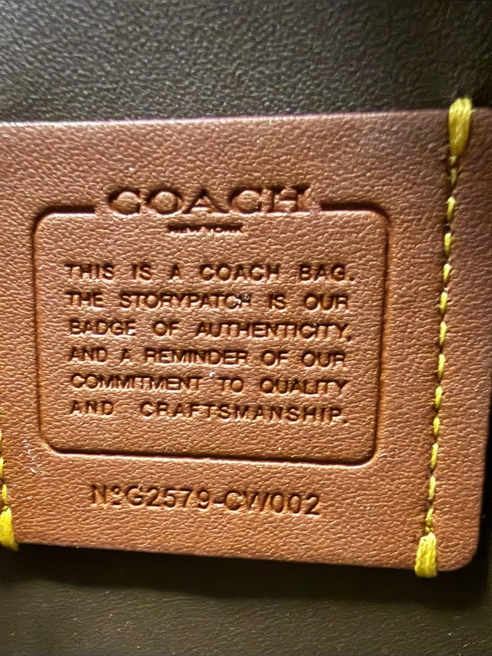 Coach Hadley Convertible Crossbody Bag Dark Stone Pebble Leather - Picture 11 of 11